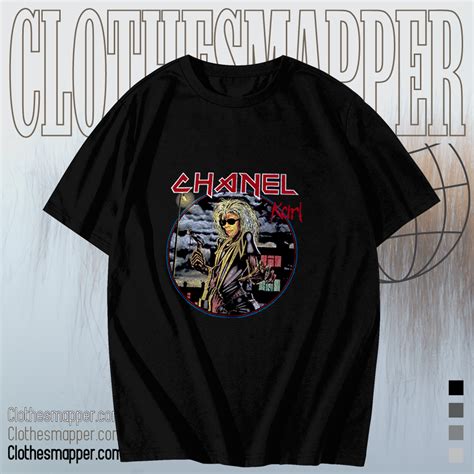 chanel iron maiden t shirt